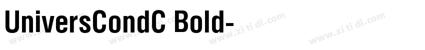 UniversCondC Bold字体转换